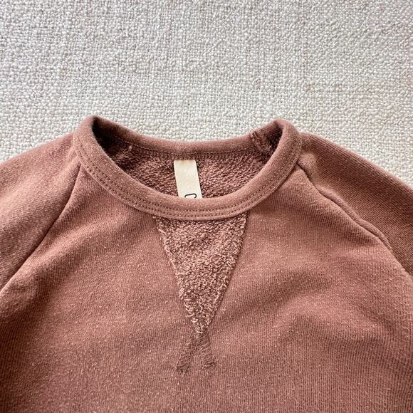 Childhoods Brown Peplum Sweatshirt VGUC 18-24mo - Picture 3 of 5